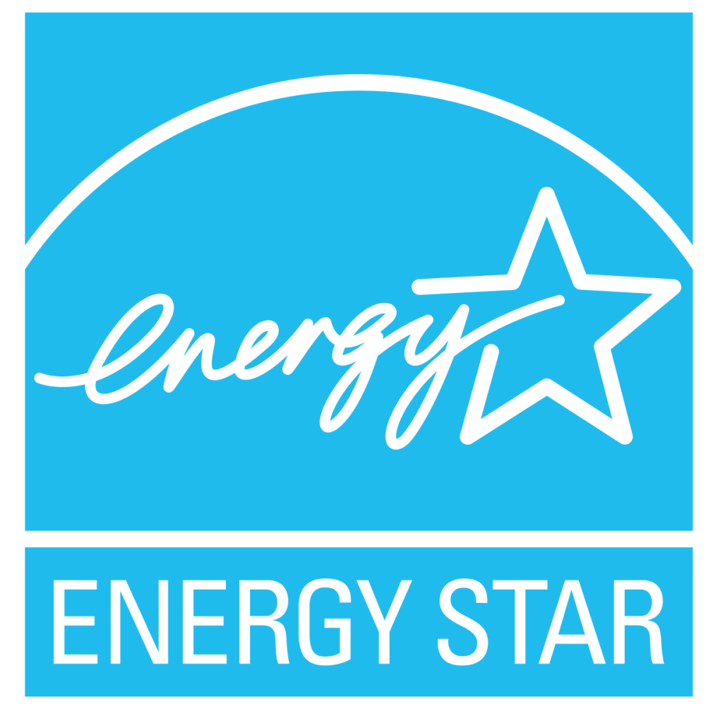 Official blue and white Energy Star logo for certified energy-efficient products